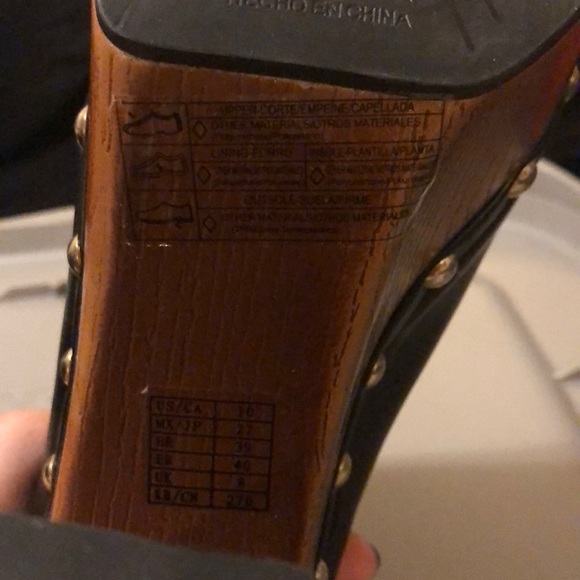 Black Clog Heels - Picture 8 of 9